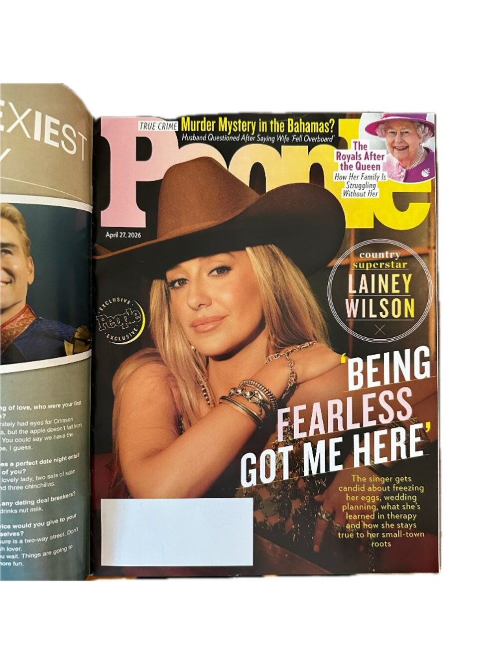 People Magazine April 27 2026 Lainey Wilson Murder Mystery in the Bahamas Royals